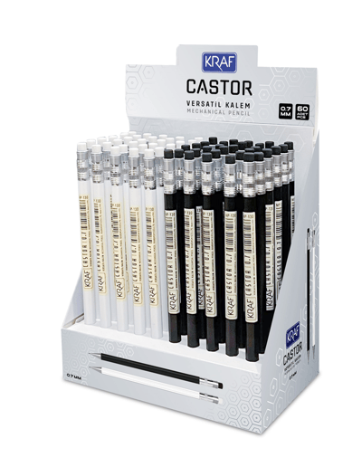 KRAF VERSATİL KALEM CASTOR 0,7 60 LI MP-130