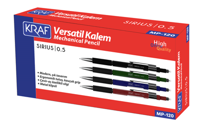 KRAF VERSATİL KALEM SIRIUS 0,5 MP-120 BORDO