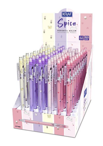 KRAF VERSATİL KALEM SPICA 0,7 60 LI MP-125