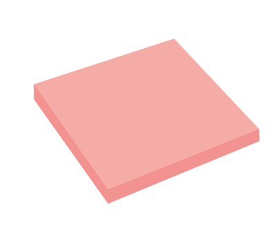 KRAF YAPIŞKANLI NOT KAĞIDI 76x76   50 YP ŞEFFAF PEMBE 7676TR