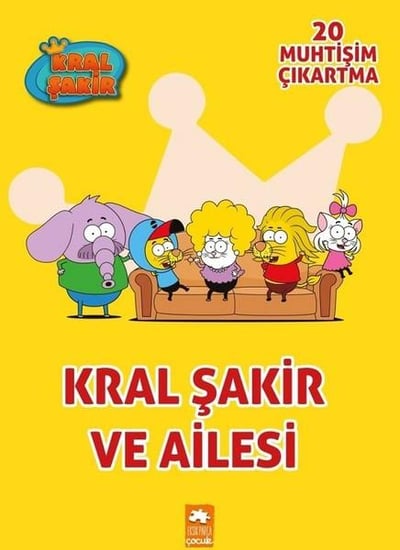 Kral Şakir ve Ailesi - Çıkartmalı Boyama Kitabı
