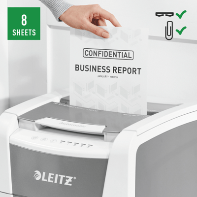 LEITZ EVRAK İMHA MAKİNESİ IQ OFFICE P4 8013 150 YAPRAK KAPASİTELİ
