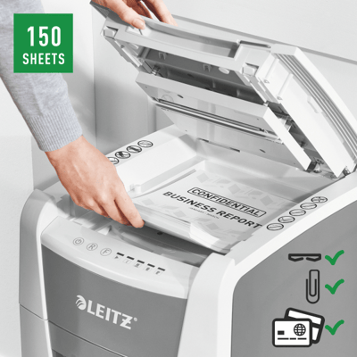 LEITZ EVRAK İMHA MAKİNESİ IQ OFFICE P5 8014 150 YAPRAK KAPASİTELİ