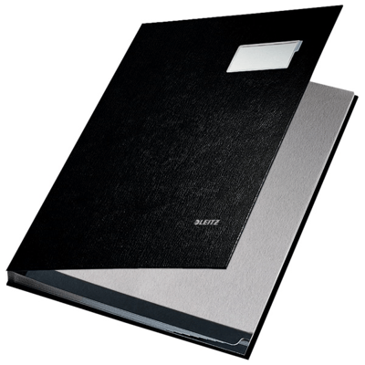 LEITZ İMZA DOSYASI PLASTİK 10 SAYFA L-5701 SİYAH