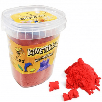 LİNO KİNETİK KUM 500 GR KOVA KIRMIZI LN-500KR