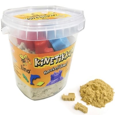 LİNO KİNETİK KUM 500 GR KOVA NATÜREL LN-500