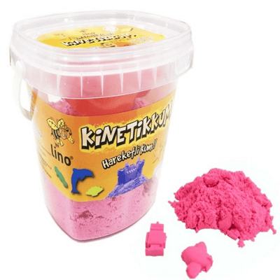 LİNO KİNETİK KUM 500 GR KOVA PEMBE LN-500P