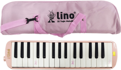 LİNO MELODİKA 32 TUŞLU BEZ ÇANTA PASTEL PEMBE LN-32-PPES