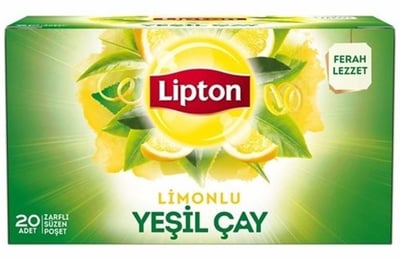 Lipton Bitki Çayı: Limonlu Yeşil Çay (20'Li Süzen Poşet)