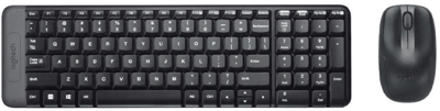 LOGITECH KLAVYE MOUSE SET MK220 KABLOSUZ SİYAH 920-003163