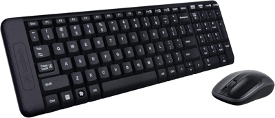 LOGITECH KLAVYE MOUSE SET MK220 KABLOSUZ SİYAH 920-003163