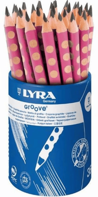 LYRA KURŞUN KALEM GROOVE BAŞLANGIÇ B PEMBE KAPLAMALI 36 LI L1873361