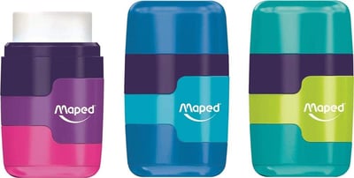 MAPED KALEMTIRAŞ CONNECT RENKLİ ÇİFT DELİKLİ SİLGİLİ 49221