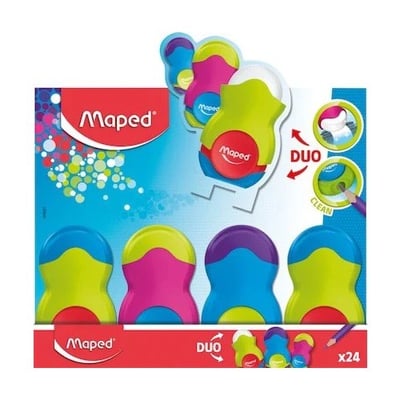 Maped Kalemtıraş Loopy Renkli Tek Delikli Silgili Dısplay 49121
