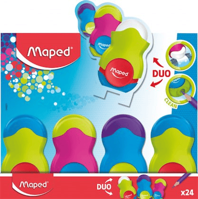 MAPED KALEMTIRAŞ LOOPY RENKLİ TEK DELİKLİ SİLGİLİ DISPLAY 49121