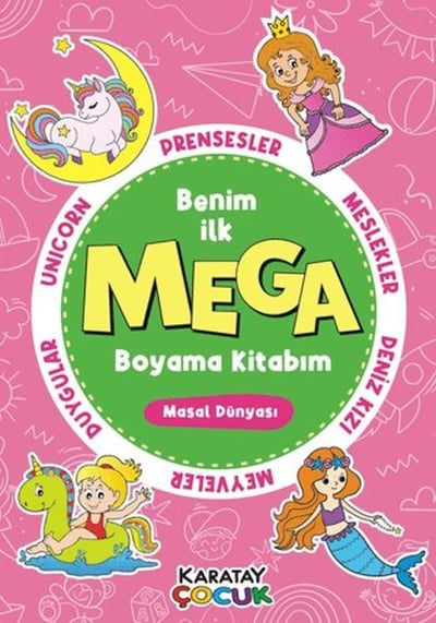 Mega Boyama Kitabım - Masal Dünyası