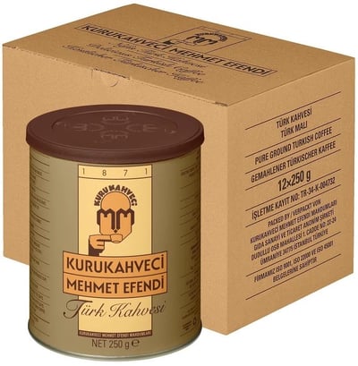 Mehmet Efendi Türk Kahvesi 250 Gr Teneke Kutu