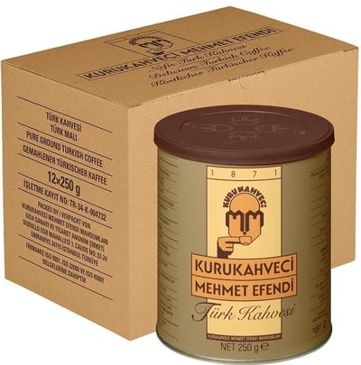 Mehmet Efendi Türk Kahvesi 250 Gr Teneke Kutu