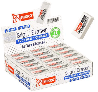 MİKRO SİLGİ 2B-20T 20 Lİ KUTU