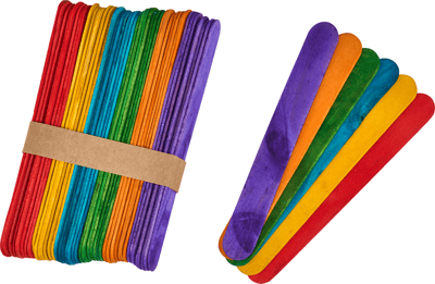 MİLEO AHŞAP ÇUBUK KARE 150 X 18 X 1,6 MM RENKLİ 1833