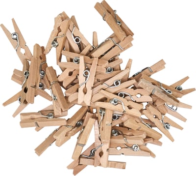 MİLEO AHŞAP MANDAL 25 MM NATUREL 1826