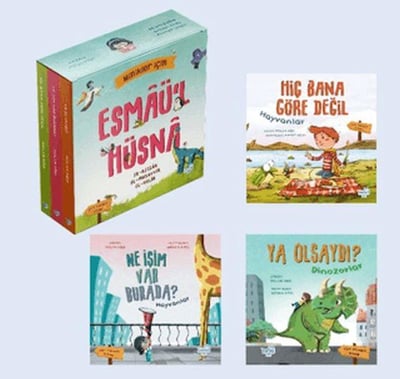 Minikler İçin Esmâü'l Hüsnâ Seti (3 Çift Taraflı Kitap)