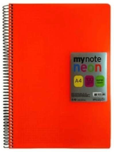 MYNOTE DEFTER FLEX NEO PP KAPAK SPİRALLİ A4 100 YP KARELİ MFXNE-A4100-K