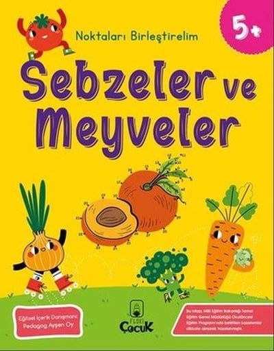 Noktaları Birleştirelim - Sebzeler ve Meyveler +5 Yaş