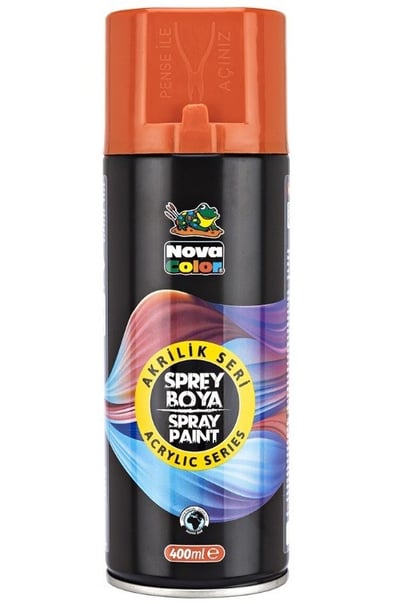 Nova Color Akrilik Sprey Boya 400 Ml Turuncu Nc-3507