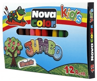NOVA COLOR MUM BOYA 12 Lİ JUMBO NC-2124
