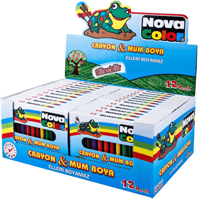 NOVA COLOR MUM BOYA 12 Lİ KISA NC-1112