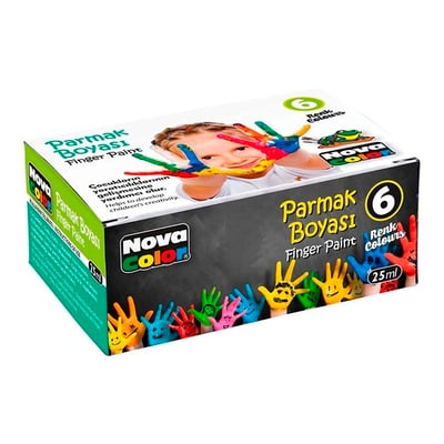 Nova Color Parmak Boyası 6'Lı Takım (180Gr)