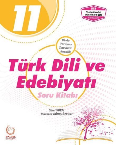 PALME YAYINEVİ 11.SINIF TÜRK DİLİ VE EDEBİYATI SORU KİTABI 