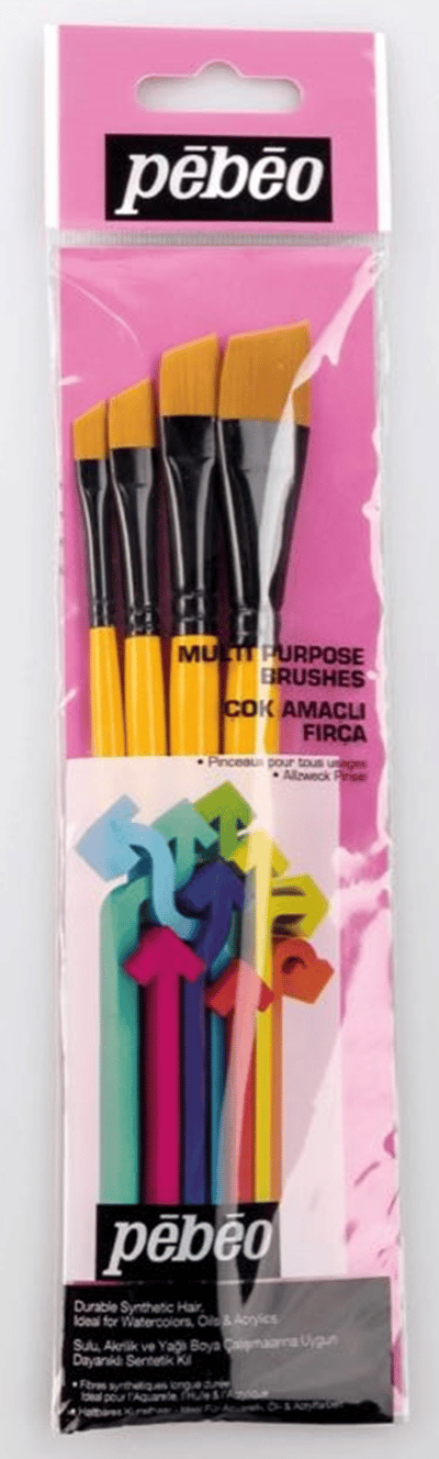 PEBEO FIRÇA SETİ SET- 9 4 LÜ ANGULAR NO: 1/4-3/8-1/2-5/8