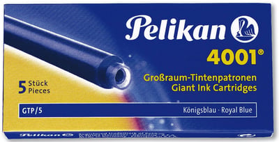 PELİKAN DOLMA KALEM  KARTUŞU 4001 DEV ROYAL MAVİ 5 Lİ 310748
