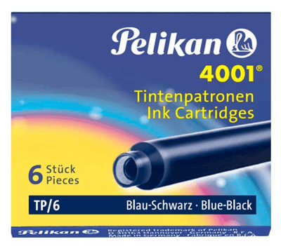 PELİKAN DOLMA KALEM  KARTUŞU 4001 KÜÇÜK ROYAL SİYAH 6 LI 301218