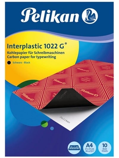 Pelikan Karbon Kağıdı 1022 G Siyah 10 Lu