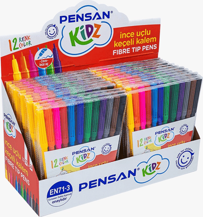PENSAN KİDZ KEÇELİ KALEM 34020 12 RENK