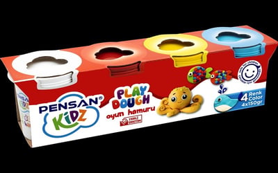 Pensan Kidz Oyun Hamuru Büyük Boy (4*150) Gr 4 Lü