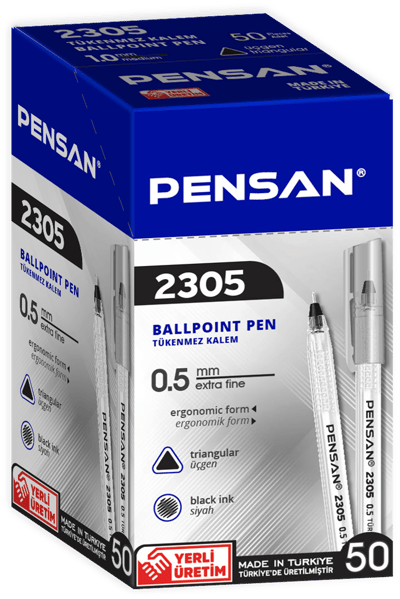 PENSAN TÜKENMEZ KALEM ÜÇGEN 0.5 2305 SİYAH