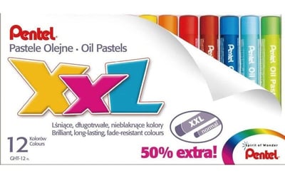 Pentel Pastel Boya Xxl Yağlı Ght-12Pl 12 Renk