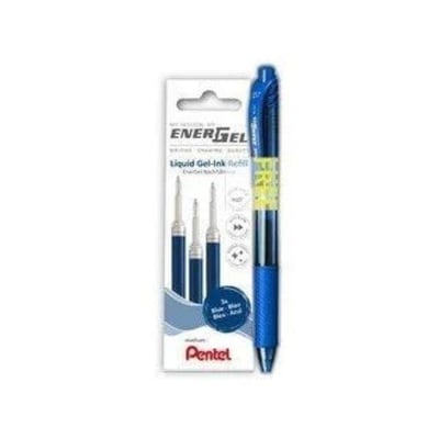 Pentel Roller Kalem Energel 0.7 mm Mekanizmalı + 3'lü Refil Siyah Y LR7-3A Promo