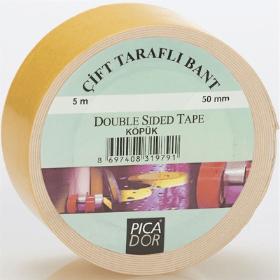 PICADOR ÇİFT TARAFLI BANT KÖPÜK ASKISIZ 4301 50MMX5MT KN006