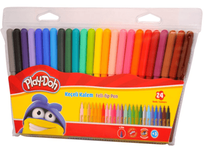 PLAY-DOH KEÇELİ KALEM 24 RENK 2 MM PLAY-KE-006