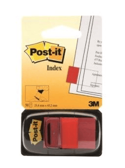 POST-IT INDEX İŞARET BANDI TEKLİ KIRMIZI 50 YP 680-1 520800447800