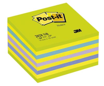 POST-IT YAPIŞKANLI NOT KAĞIDI KÜP 76x76 450 YP GÖKKUŞAĞI YEŞİL 2028NB 520500446000