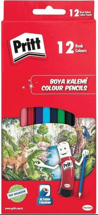 PRITT KURU BOYA UZUN 12 RENK 1219734