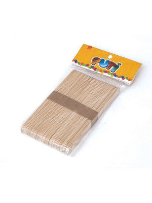 PUTİ AHŞAP ÇUBUK BÜYÜK NATURAL 50 Lİ 4612