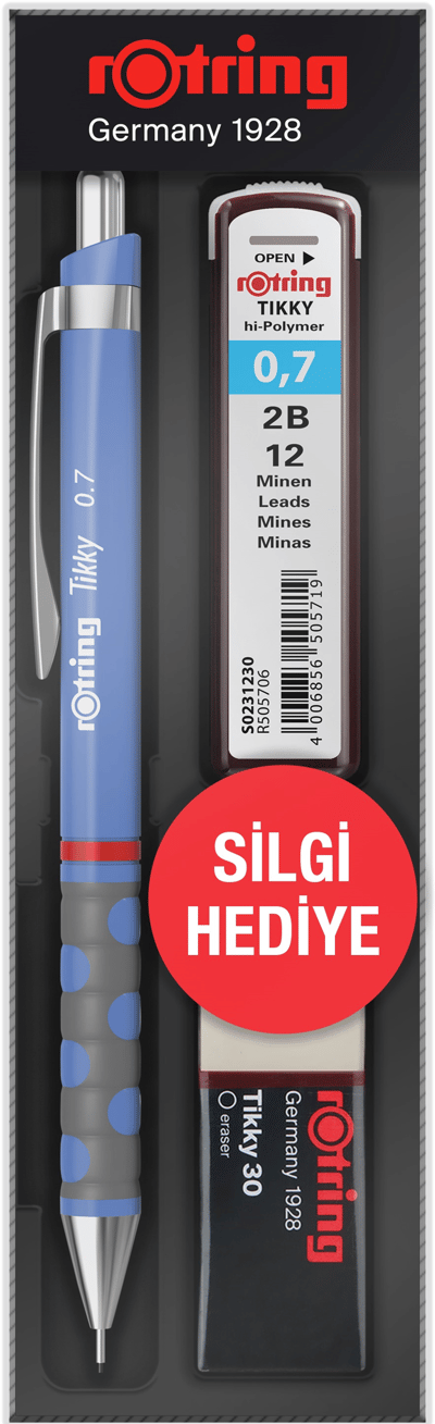 ROTRİNG VERSATİL KALEM TIKKY OKUL SETİ 0.7 MENEKŞE MAVİ (YENİ)