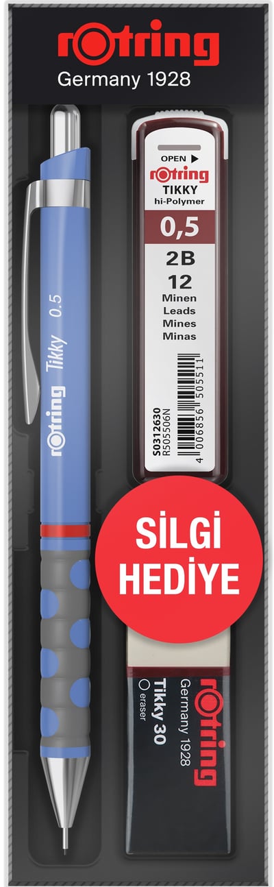 ROTRİNG VERSATİL KALEM TIKKY OKUL SETİ 0.5 MENEKŞE MAVİ (YENİ)